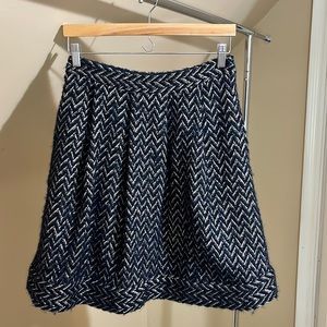 Diane von Furstenberg flared wool skirt.